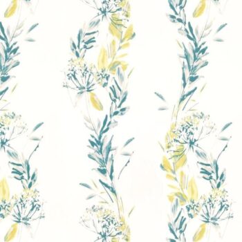 Floral Stripe Grey Green Tapeet