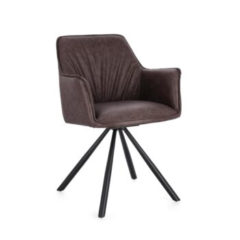 Söögitool Breval Tumepruun