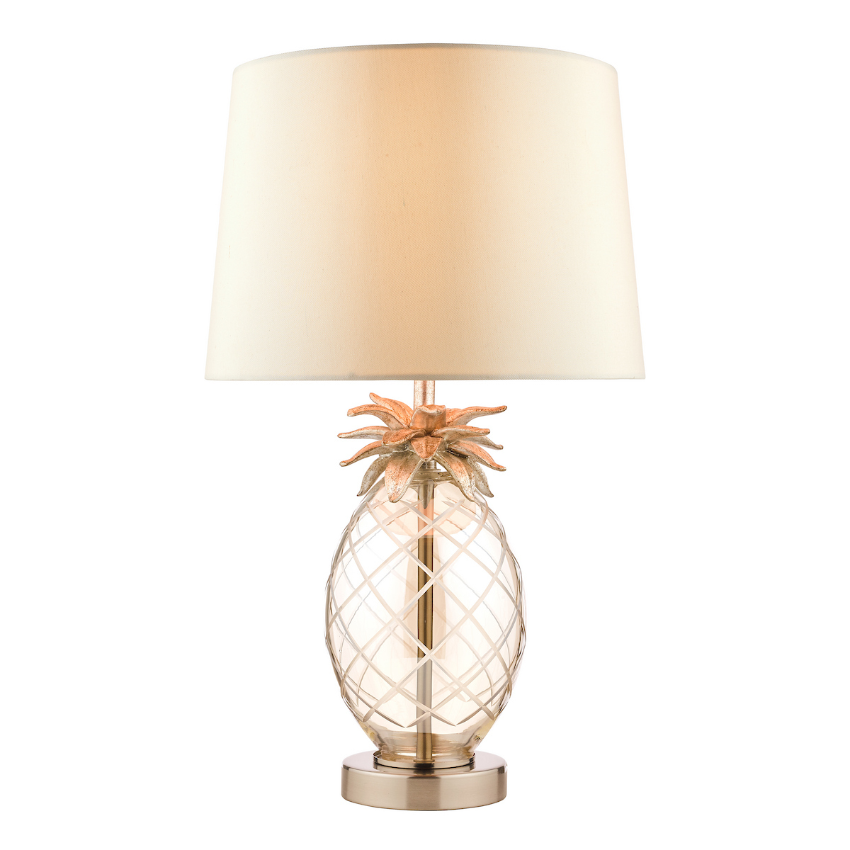 Pineapple Small Table Lamp Laualamp Pineapple Champagne