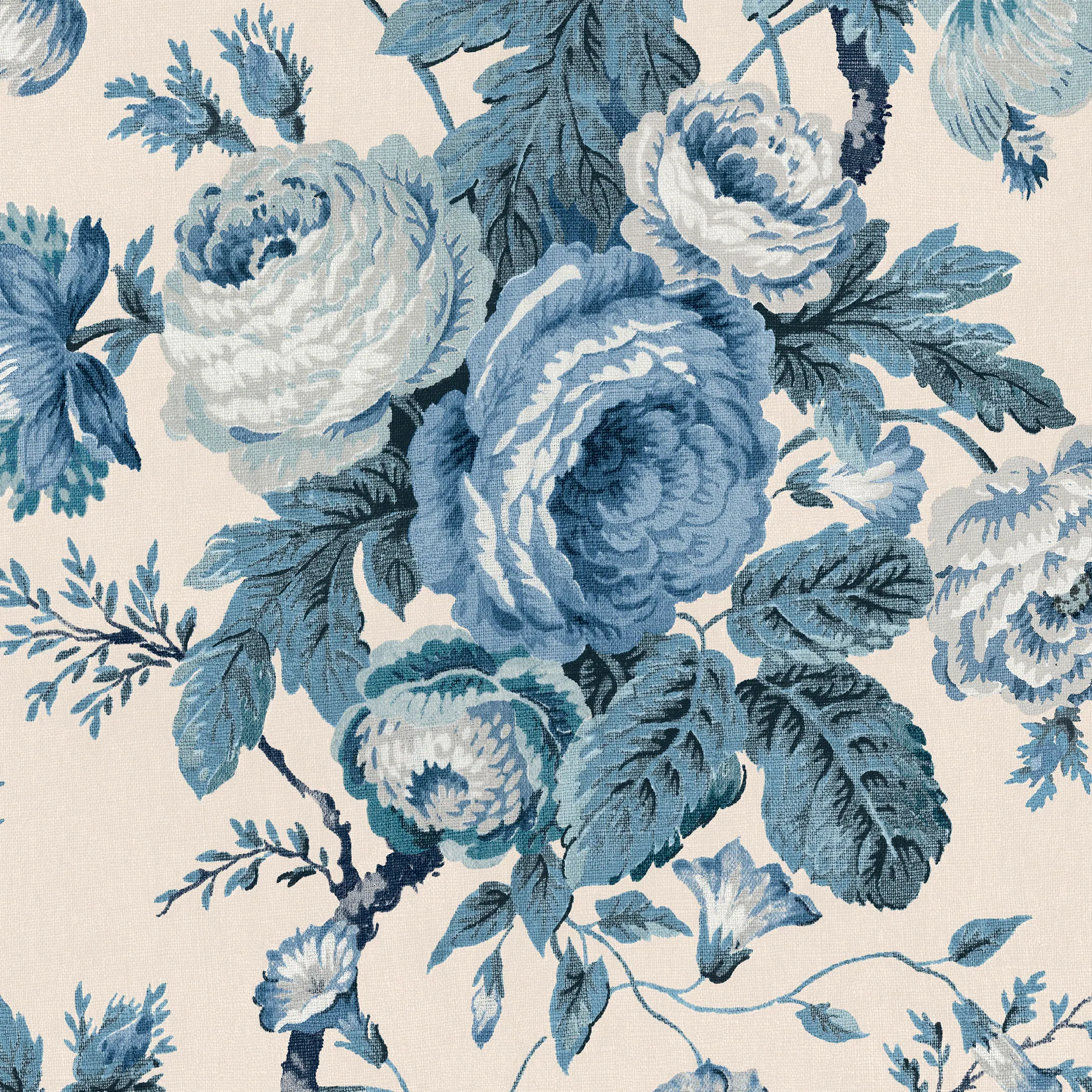 Tapeet Uffington Roses Dark Seapsray Tapeet Uffington Roses Dark Seapsray